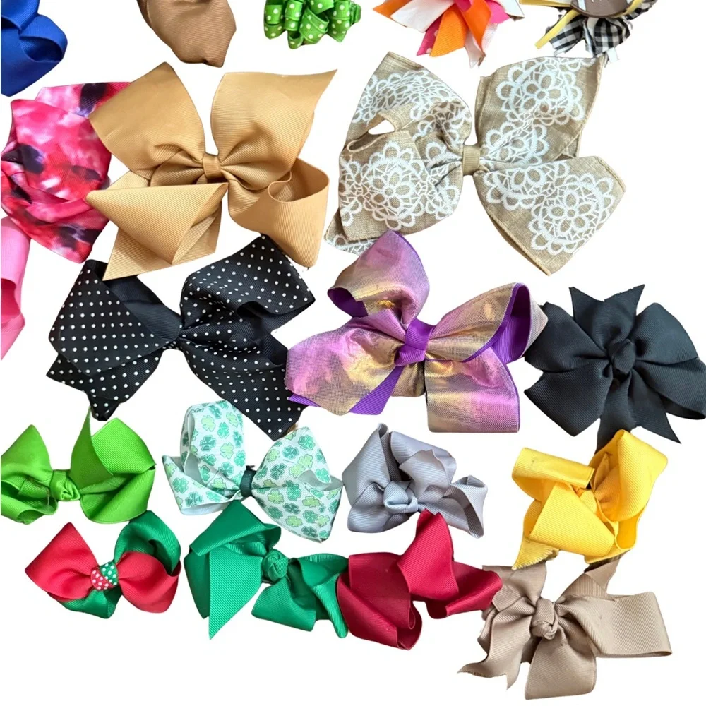 Colorful Hair‎ Bow Collection 24 Pieces